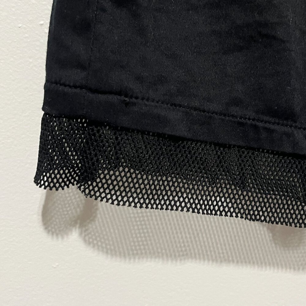 Womens Y2K Wrap Skirt 4 Black Goth Cyber Punk Emo 2000s Grunge Urban Alternative - Picture 5 of 10